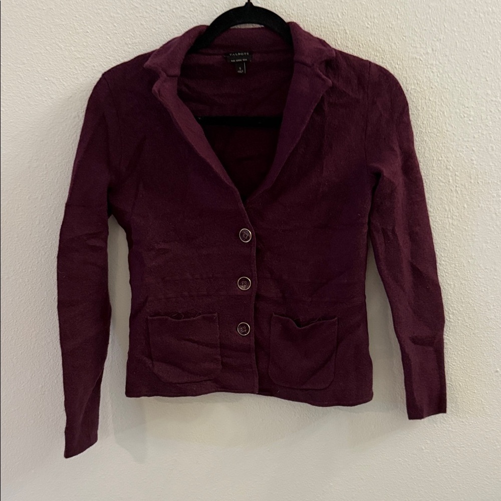 Talbots Deep Purple Blazer